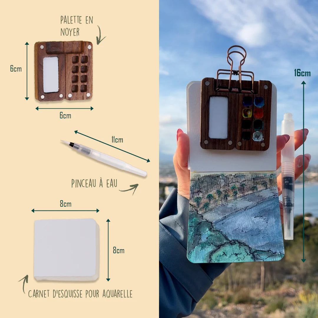 Créavia - Kit D'Aquarelle Miniature